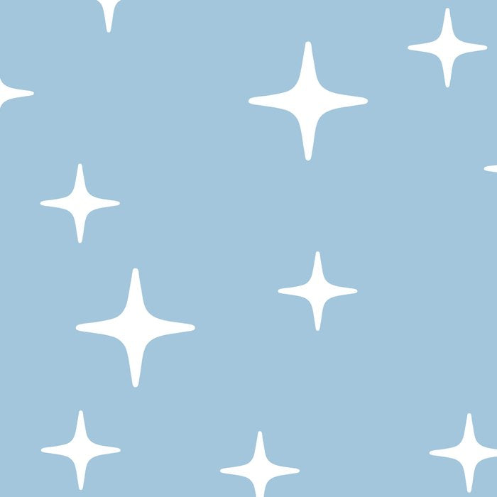 Mid Century Modern Star Pattern 443 Pale Blue Coffee Mug Gallery Image 2
