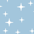 Mid Century Modern Star Pattern 443 Pale Blue Coffee Mug Gallery Image 2