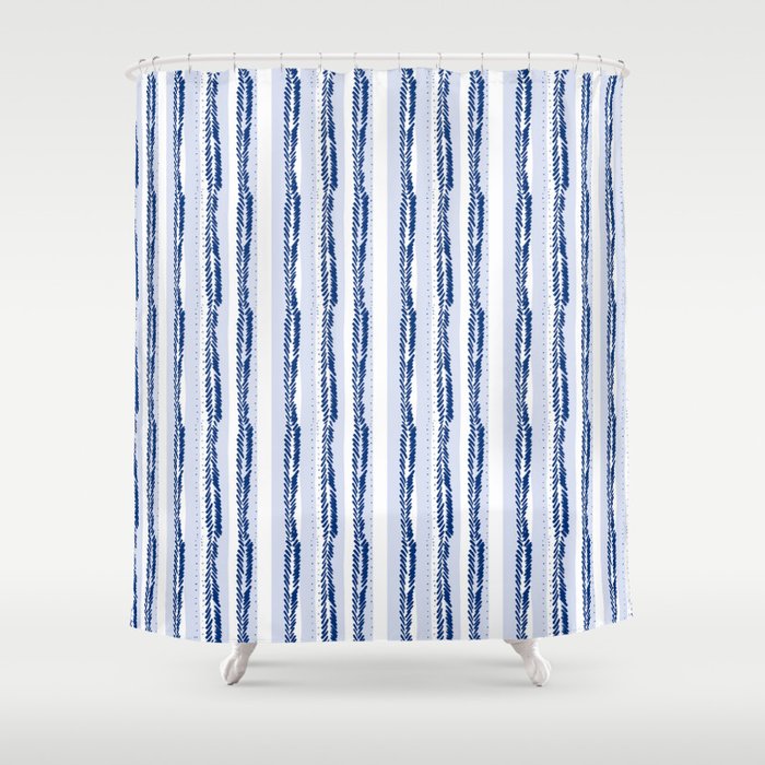 Nautical Lines Shower Curtain Gallery Image 1