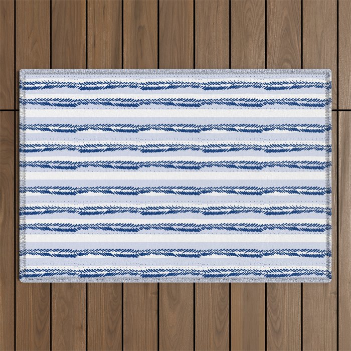 Nautical Lines Outdoor Rug Gallery Image 1
