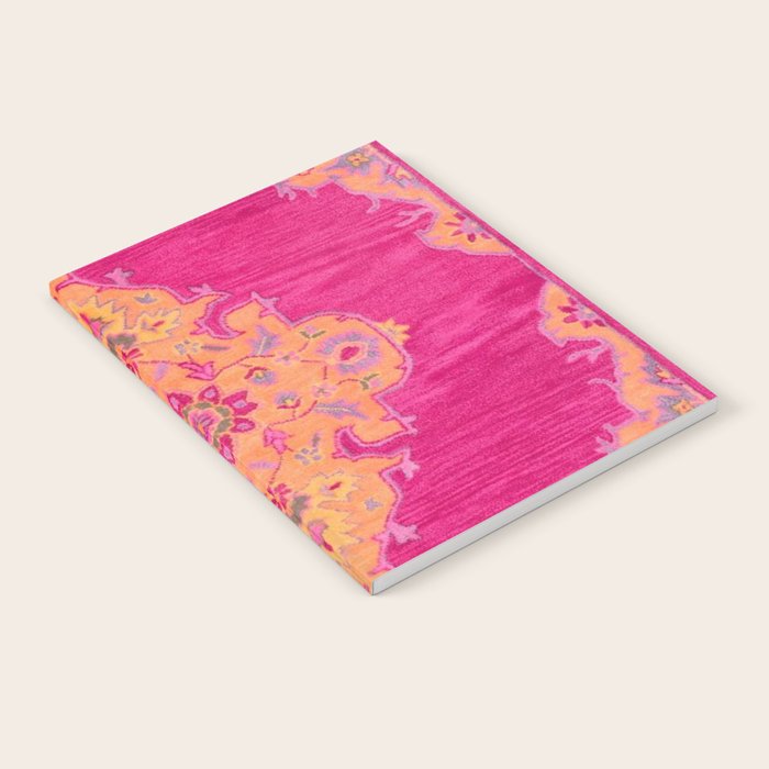 Pink ang Orange oriental carpet Notebook Gallery Image 2