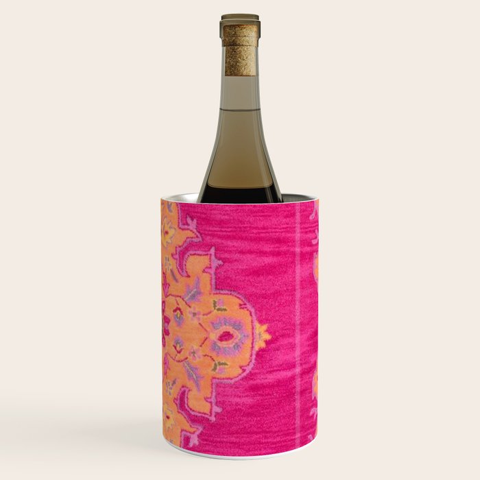 Pink ang Orange oriental carpet Wine Chiller Gallery Image 3