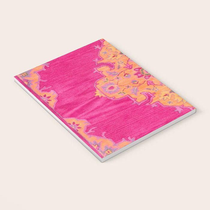 Pink ang Orange oriental carpet Notebook Gallery Image 3