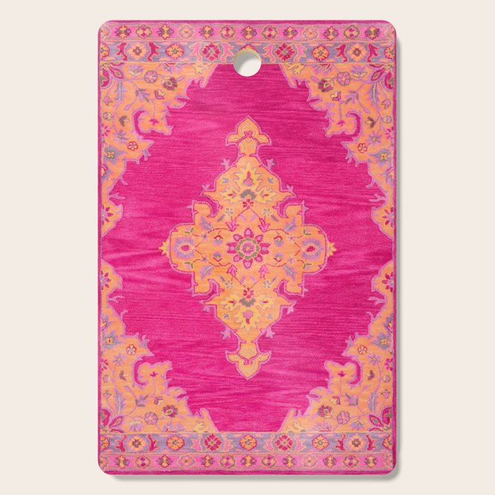 Pink ang Orange oriental carpet Cutting Board Gallery Image 1