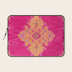 Pink ang Orange oriental carpet Laptop Sleeve Gallery Image 1