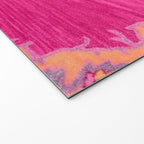 Pink ang Orange oriental carpet Welcome Mat Gallery Image 2