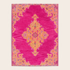 Pink ang Orange oriental carpet Poster Gallery Image 4