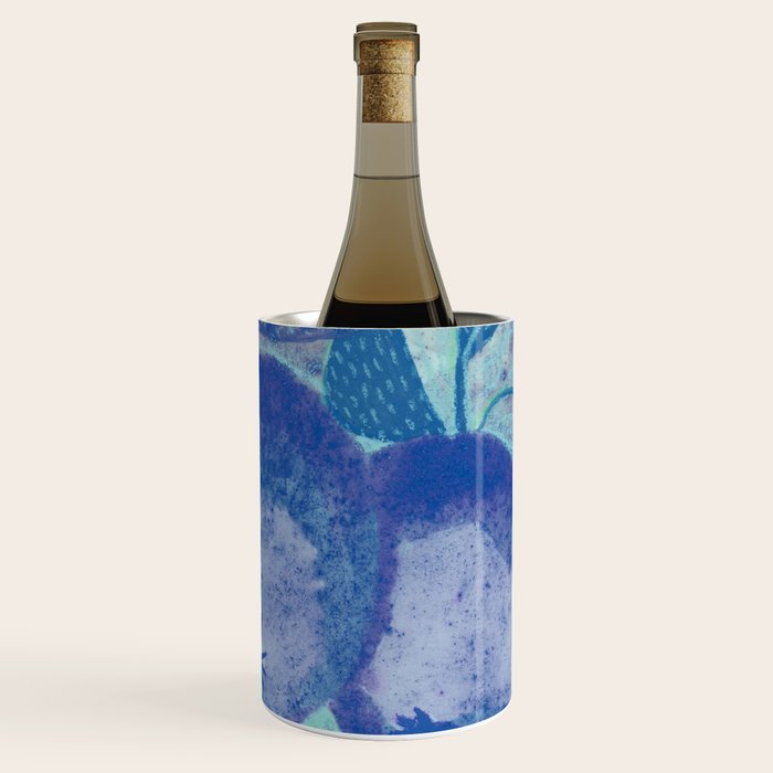 Fall Apple Orchard Painting in Cobalt Blue Wine Chiller Gallery Image 3