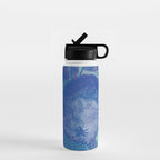 Fall Apple Orchard Painting in Cobalt Blue Water Bottle Gallery Image 1