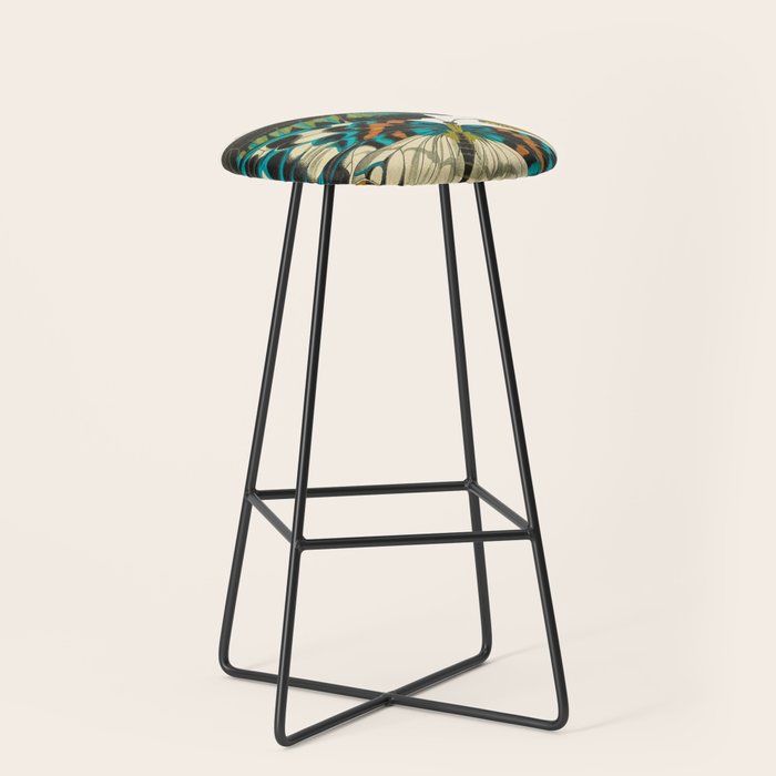 Vintage Butterfly Illustration EA Seguy Papillon Stool Gallery Image 1