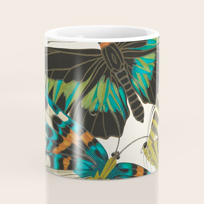 Vintage Butterfly Illustration EA Seguy Papillon Coffee Mug Gallery Image 4
