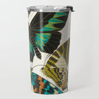Vintage Butterfly Illustration EA Seguy Papillon Travel Mug Gallery Image 2
