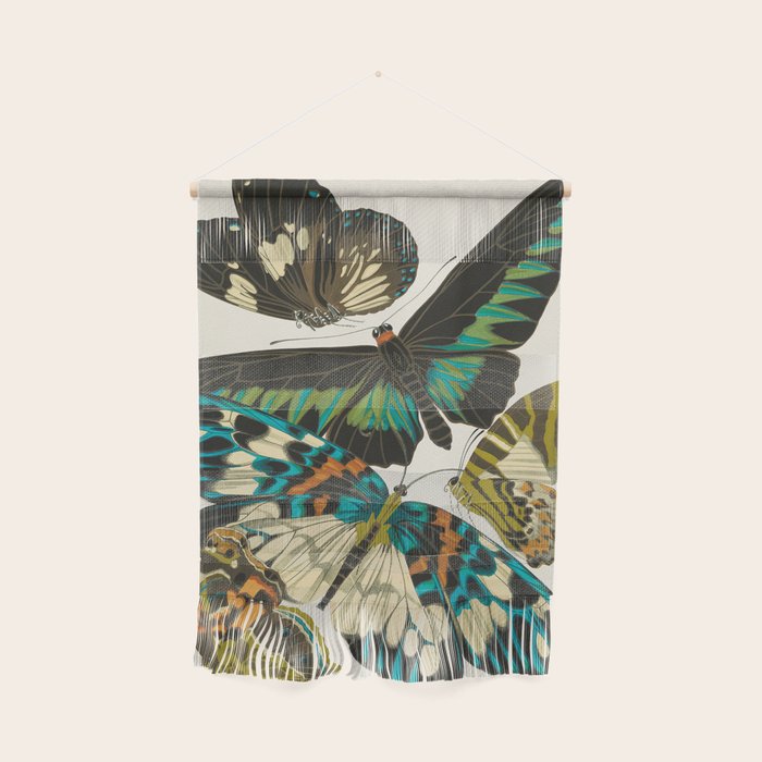 Vintage Butterfly Illustration EA Seguy Papillon Wall Hanging Gallery Image 1