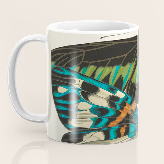 Vintage Butterfly Illustration EA Seguy Papillon Coffee Mug Gallery Image 3