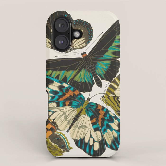 Vintage Butterfly Illustration EA Seguy Papillon iPhone Case Gallery Image 1