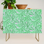 Winter Berries & Pine Branches in Green Credenza Gallery Image 1