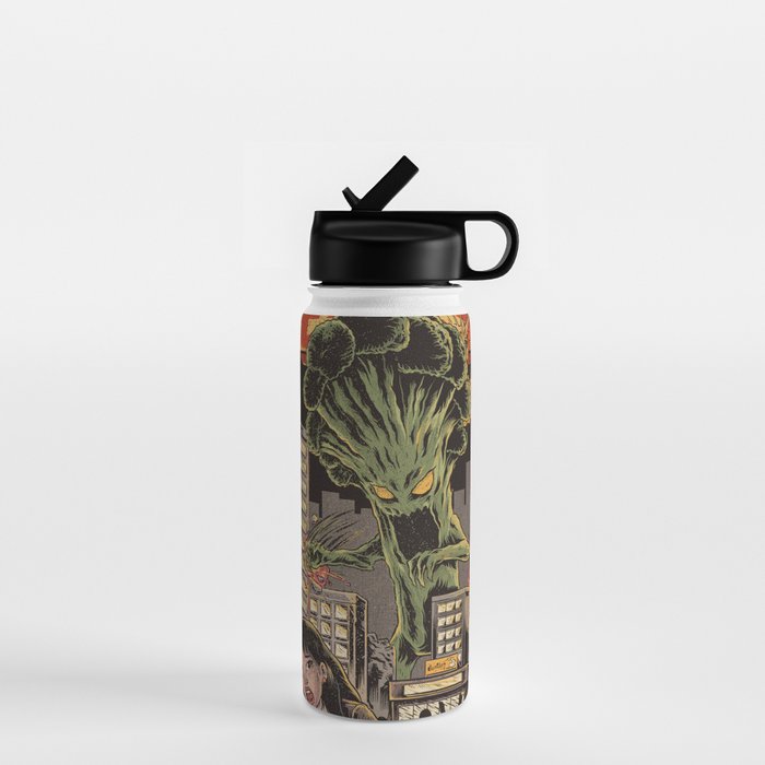 Broccozilla Black Version Water Bottle Gallery Image 1