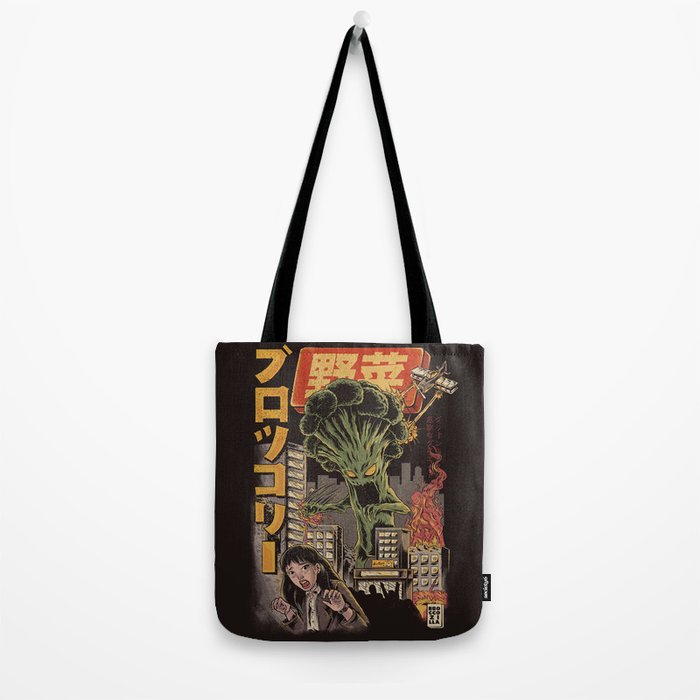 Broccozilla Black Version Tote Bag Gallery Image 2