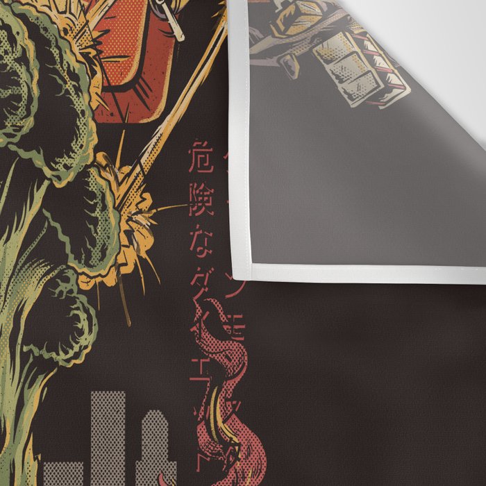Broccozilla Black Version Wall Tapestry Gallery Image 3