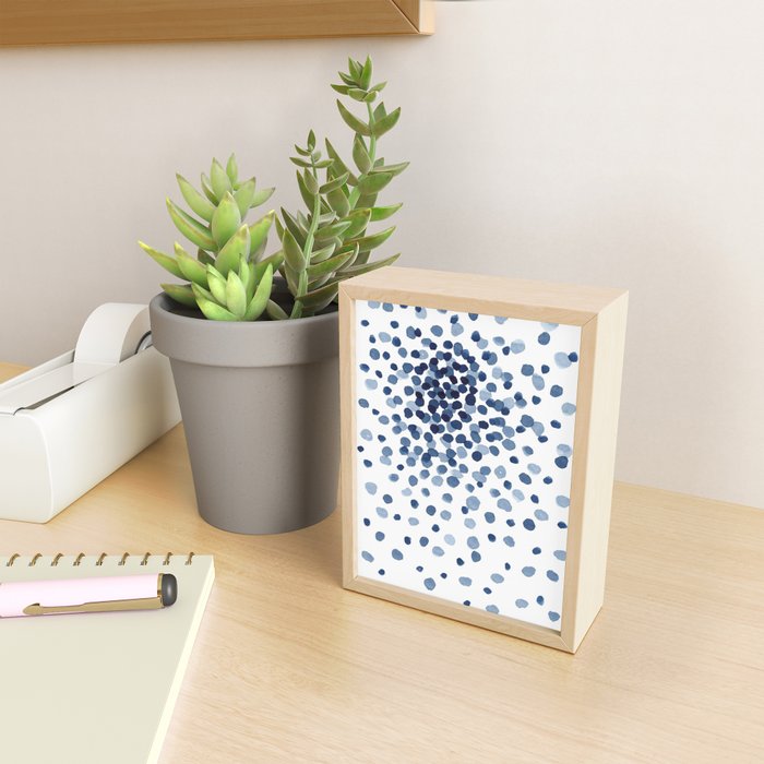 Explosion of Blue Confetti Mini Art Print Gallery Image 2