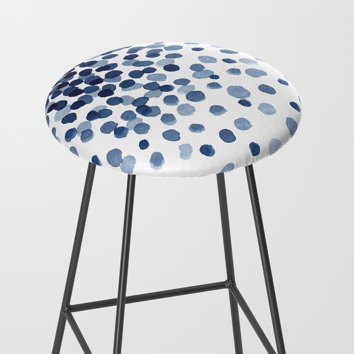 Explosion of Blue Confetti Stool Gallery Image 2