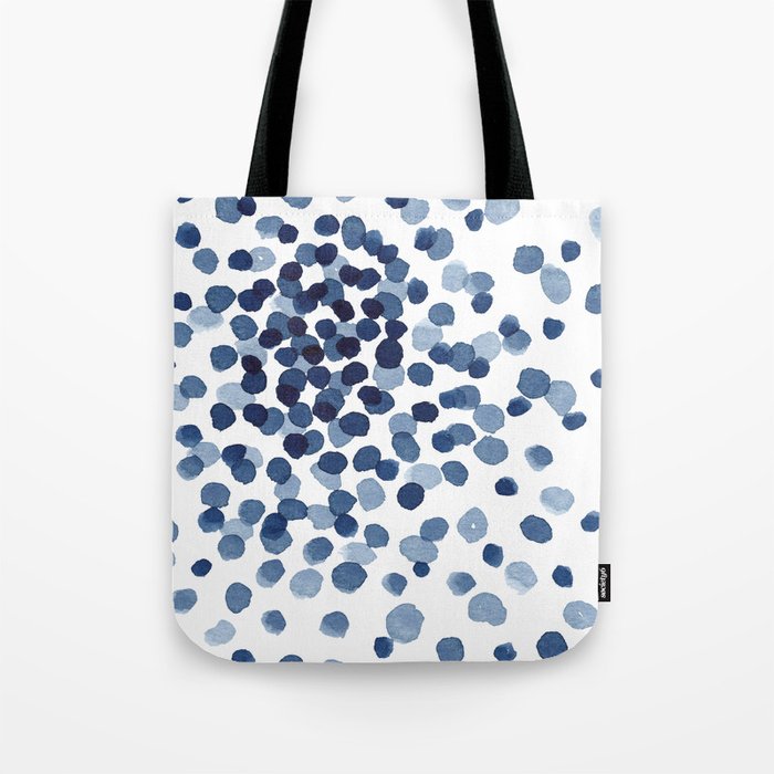 Explosion of Blue Confetti Tote Bag Gallery Image 1
