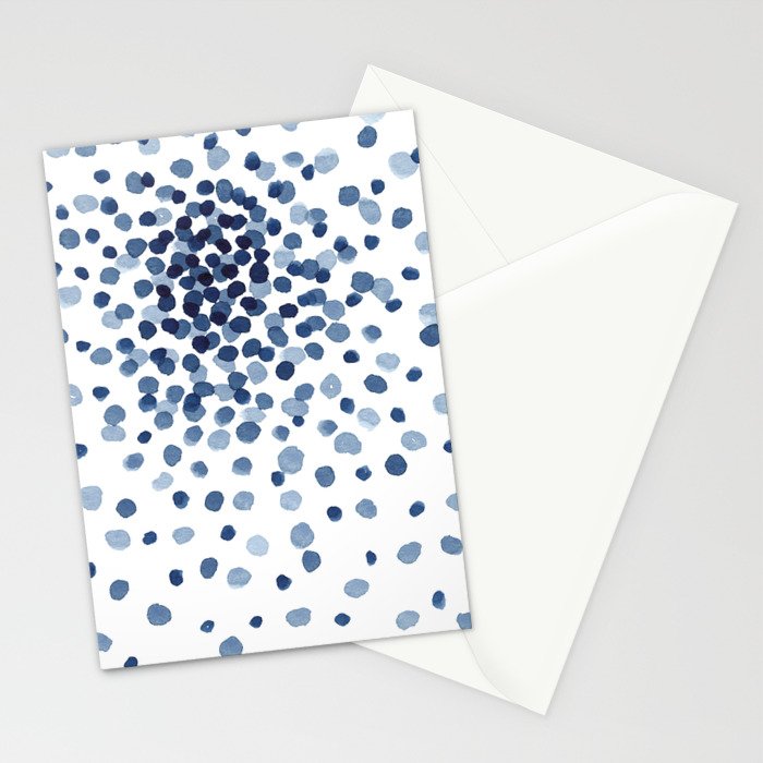 Explosion of Blue Confetti Stationery Card Gallery Image 2