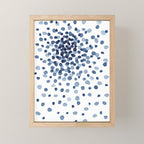 Explosion of Blue Confetti Mini Art Print Gallery Image 1