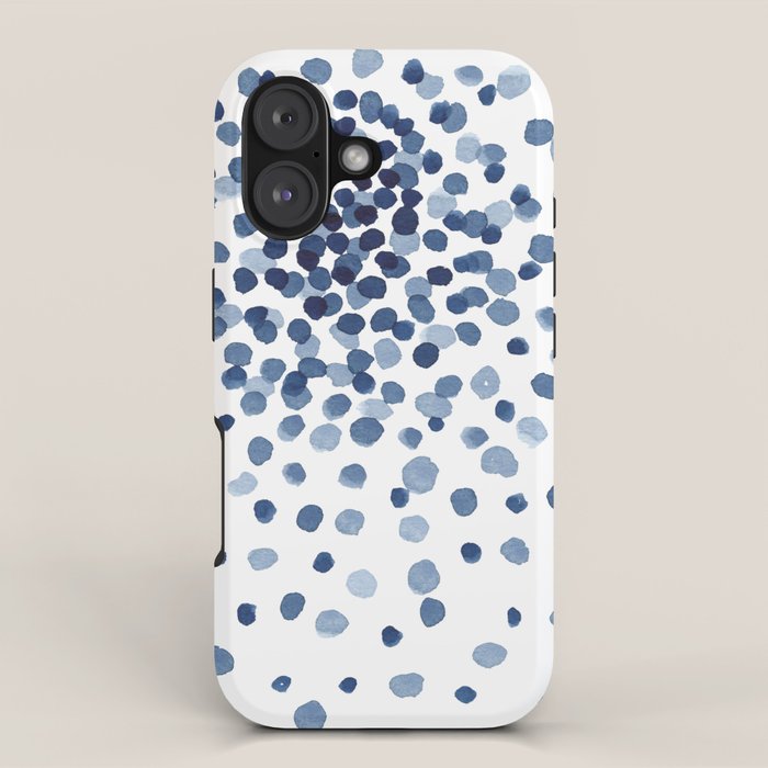 Explosion of Blue Confetti iPhone Case Gallery Image 1