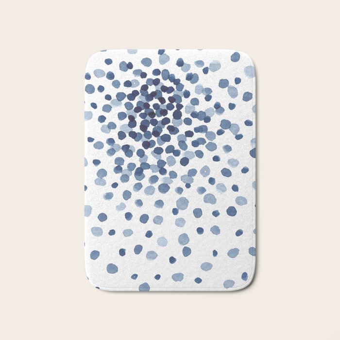 Explosion of Blue Confetti Bath Mat Gallery Image 1