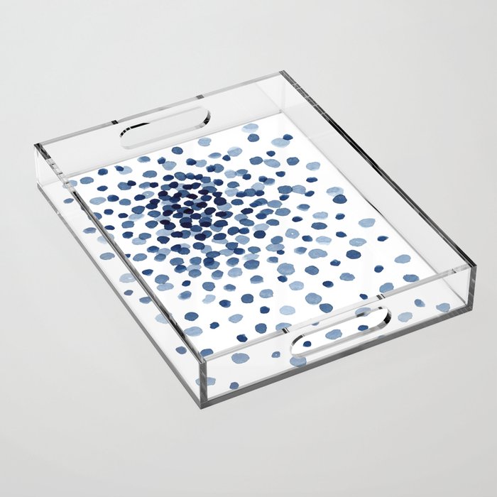 Explosion of Blue Confetti Acrylic Tray Gallery Image 1