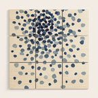 Explosion of Blue Confetti Wood Wall Art Gallery Image 1