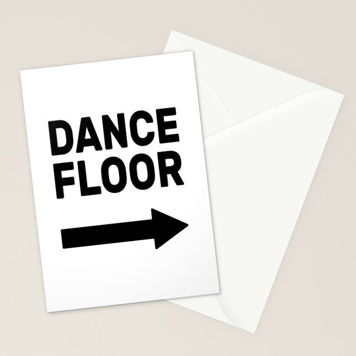 Dance Floor (arrow point right) Stationery Card Gallery Image 2