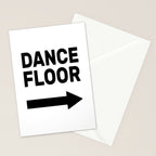 Dance Floor (arrow point right) Stationery Card Gallery Image 2