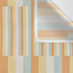 Mixed Stripes Pattern VIII Retro Pastel Wall Tapestry Gallery Image 3