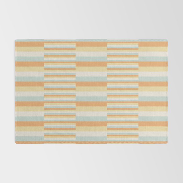Mixed Stripes Pattern VIII Retro Pastel Rug Gallery Image 2