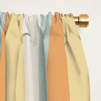 Mixed Stripes Pattern VIII Retro Pastel Window Curtain Gallery Image 2