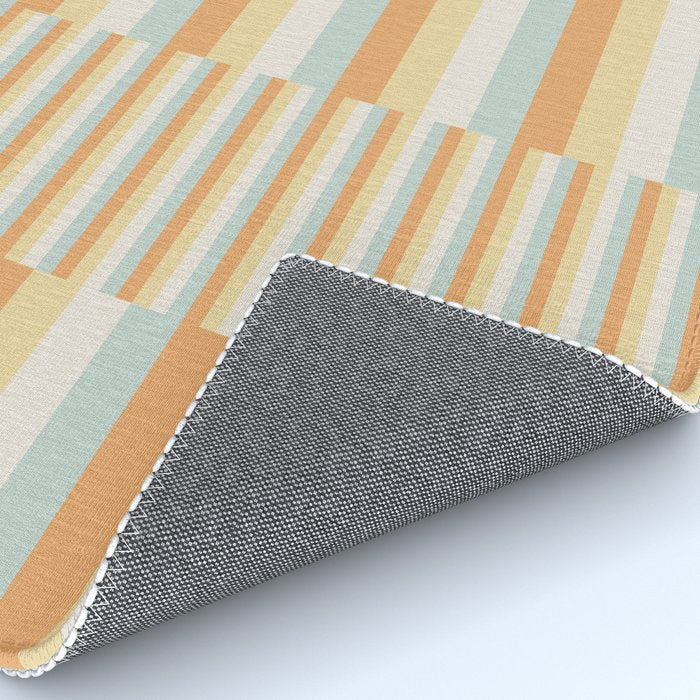 Mixed Stripes Pattern VIII Retro Pastel Rug Gallery Image 4