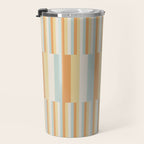 Mixed Stripes Pattern VIII Retro Pastel Travel Mug Gallery Image 3