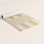Mixed Stripes Pattern VIII Retro Pastel Yoga Mat Gallery Image 2