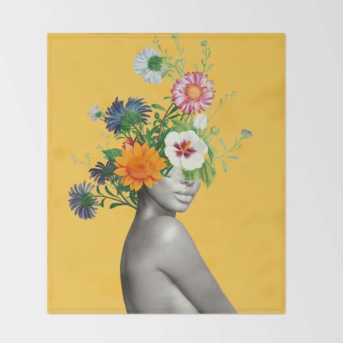 Bloom 5 Throw Blanket Gallery Image 2