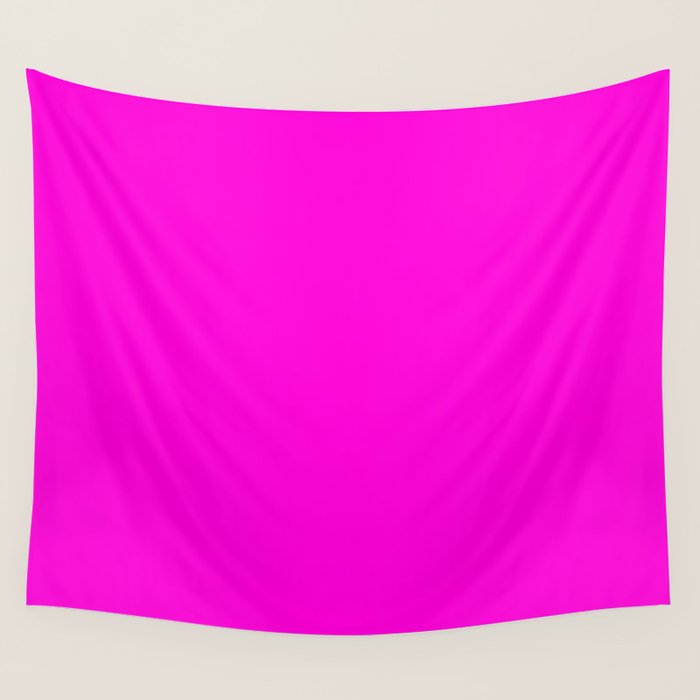 Fluorescent Neon Hot Pink Wall Tapestry Gallery Image 4