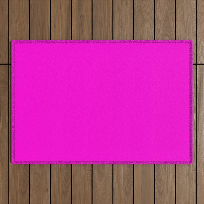 Fluorescent Neon Hot Pink Outdoor Rug Gallery Image 1