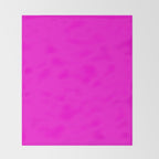Fluorescent Neon Hot Pink Throw Blanket Gallery Image 2