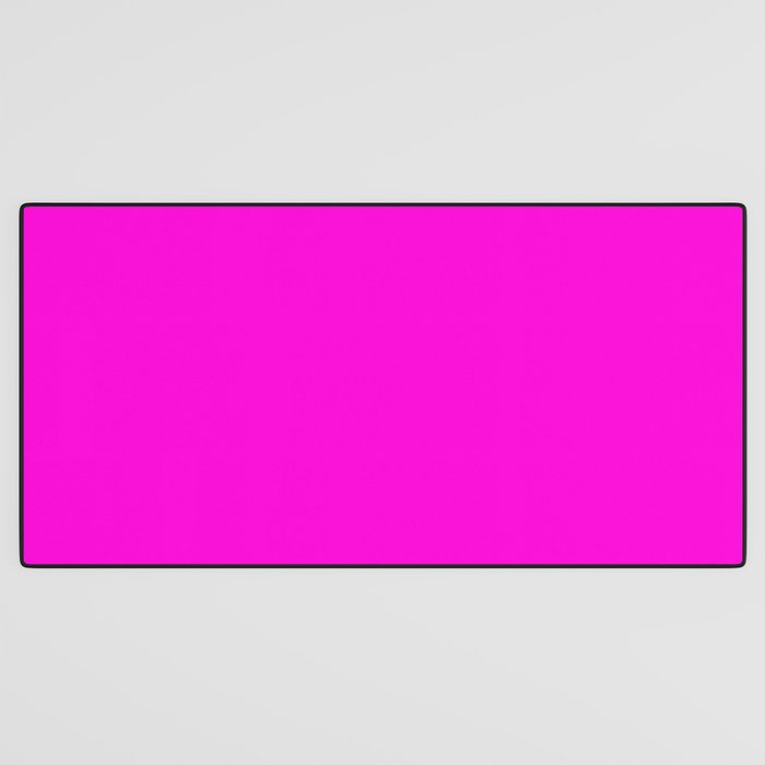 Fluorescent Neon Hot Pink Desk Mat Gallery Image 3