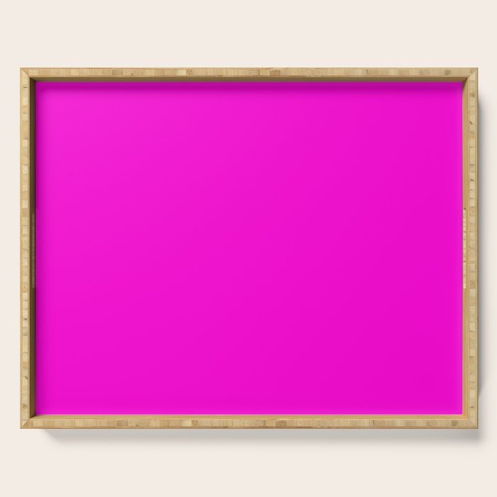 Fluorescent Neon Hot Pink Serving Tray Gallery Image 1