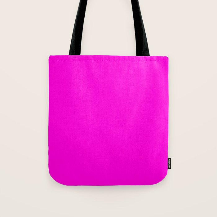 Fluorescent Neon Hot Pink Tote Bag Gallery Image 1