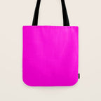 Fluorescent Neon Hot Pink Tote Bag Gallery Image 1