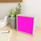 Fluorescent Neon Hot Pink Mini Art Print Gallery Image 2