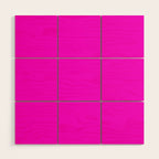 Fluorescent Neon Hot Pink Wood Wall Art Gallery Image 1